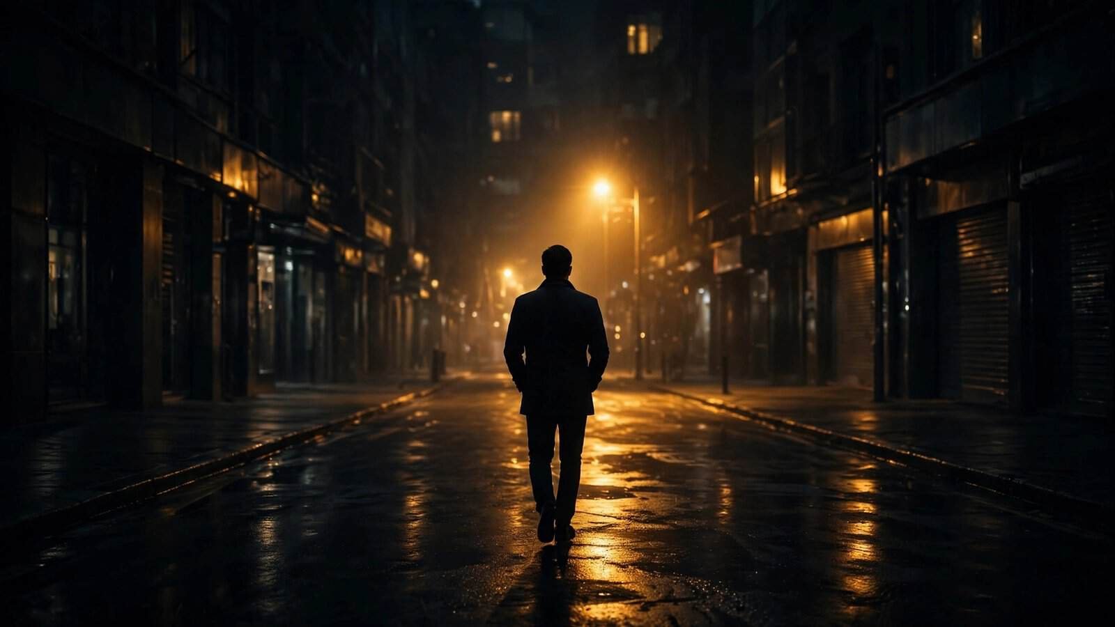 Homem caminhando sozinho à noite — como reconquistar sua ex com postura